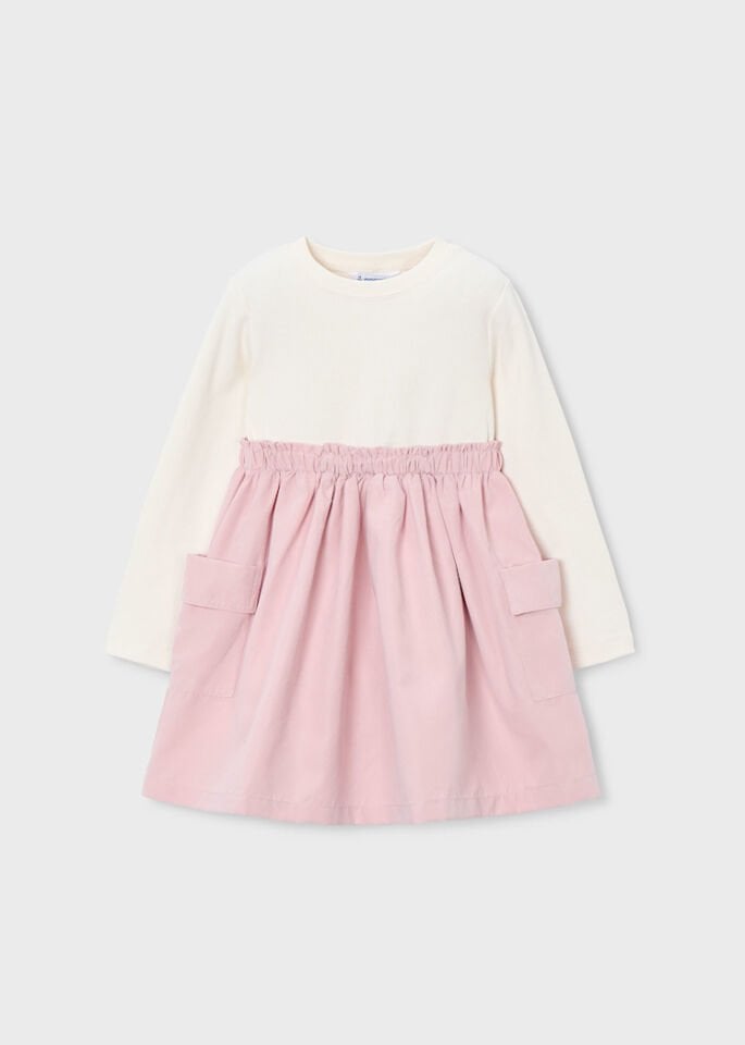 BELİ LASTİKLİ ELBİSE