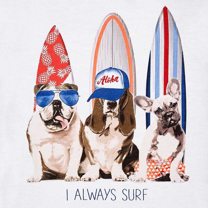 SURFING DOG T-SHIRT