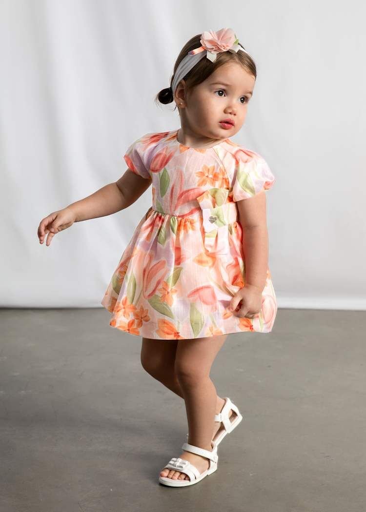 MAYORAL KIZ BEBEK FLORAL ELBİSE