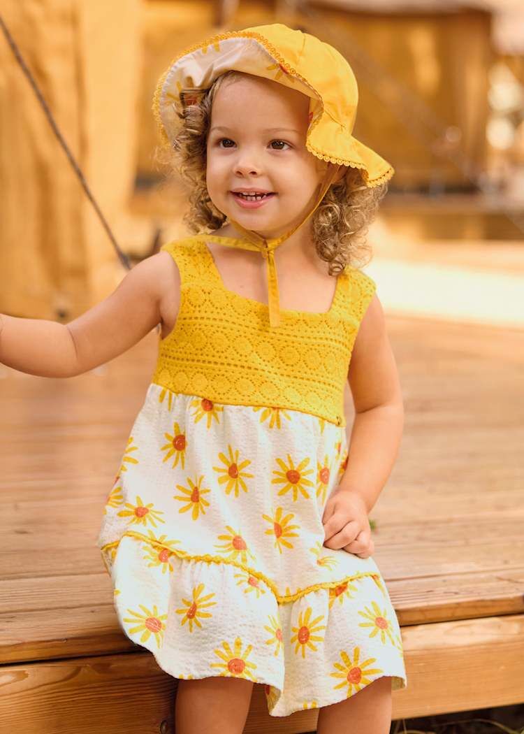 MAYORAL KIZ BEBEK GÜPÜRLÜ ELBİSE