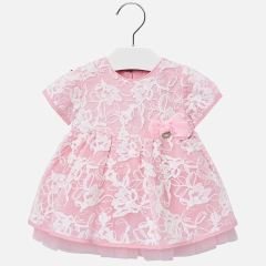 İŞLEMELİ TÜL ELBİSE