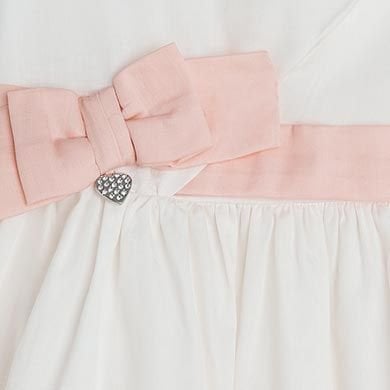 PUDRA FİYONKLU ELBİSE