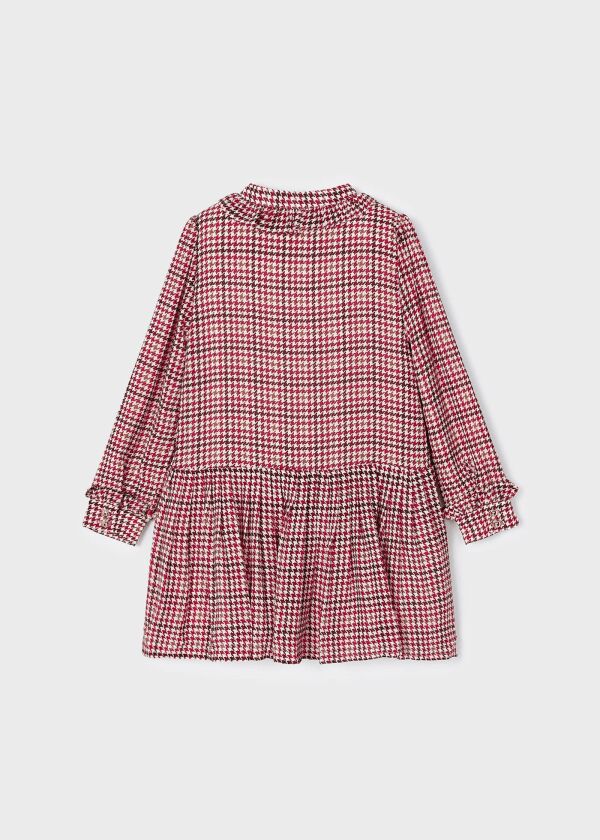 BASKILI ŞİFON  ELBİSE