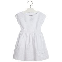 BEYAZ SIRT DETAYLI ELBİSE