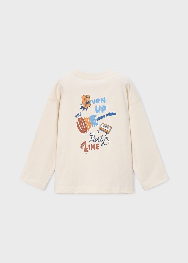 Mayoral Erkek Çocuk Müzik Baskılı Uzun Kollu T-Shirt