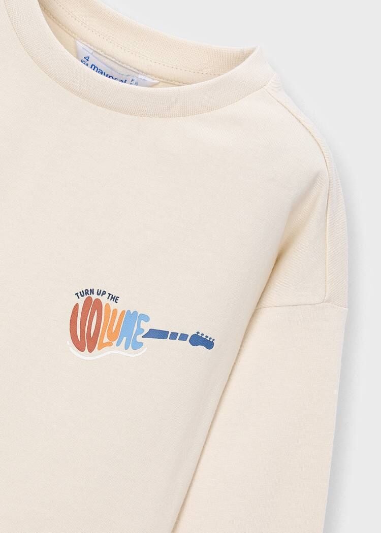 Mayoral Erkek Çocuk Müzik Baskılı Uzun Kollu T-Shirt