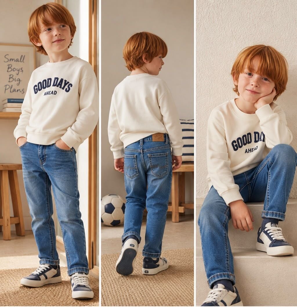 Mayoral Erkek Çocuk Orta Mavi Slim Fit Jean Pantolon