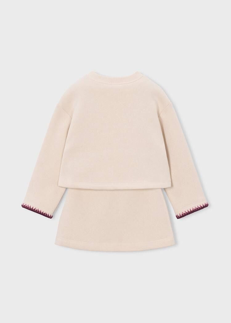 Mayoral Kız Çocuk Kalp Detaylı Sweatshirt Etek Takım