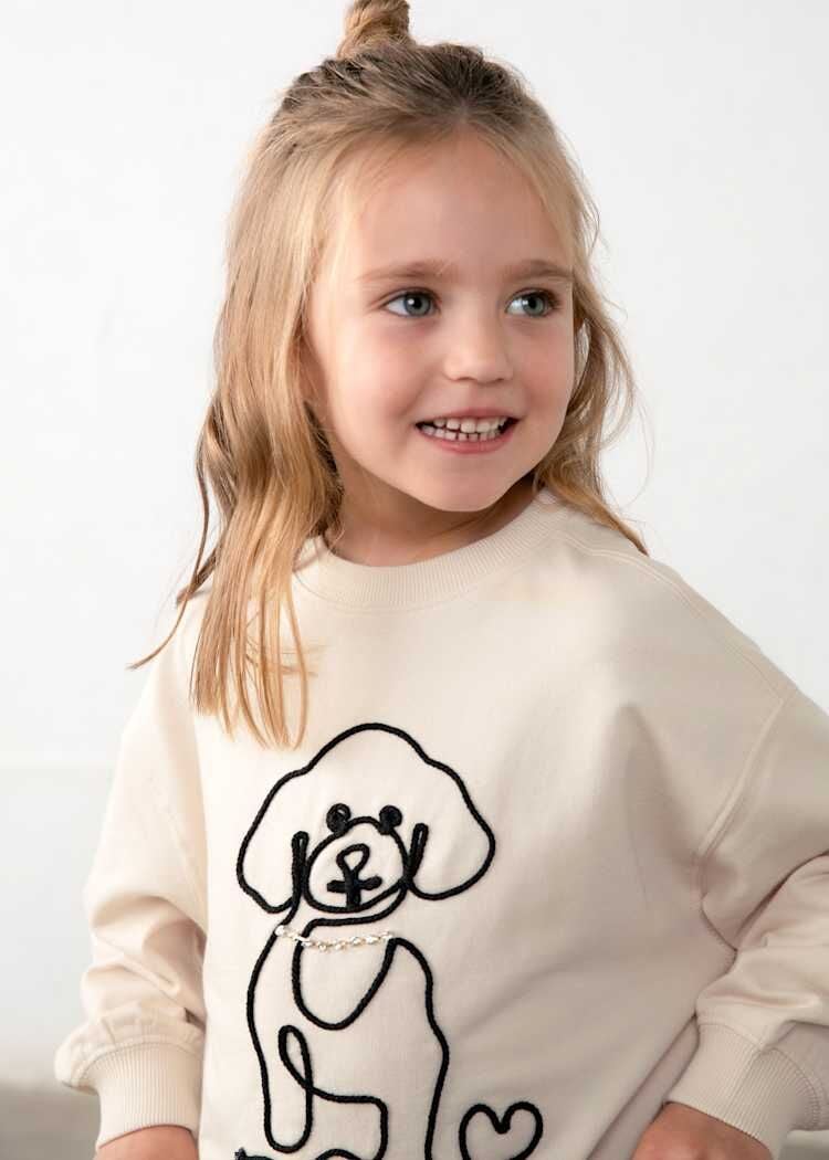 Mayoral Kız Çocuk Poodle Desenli Sweatshirt Pantolon Takım