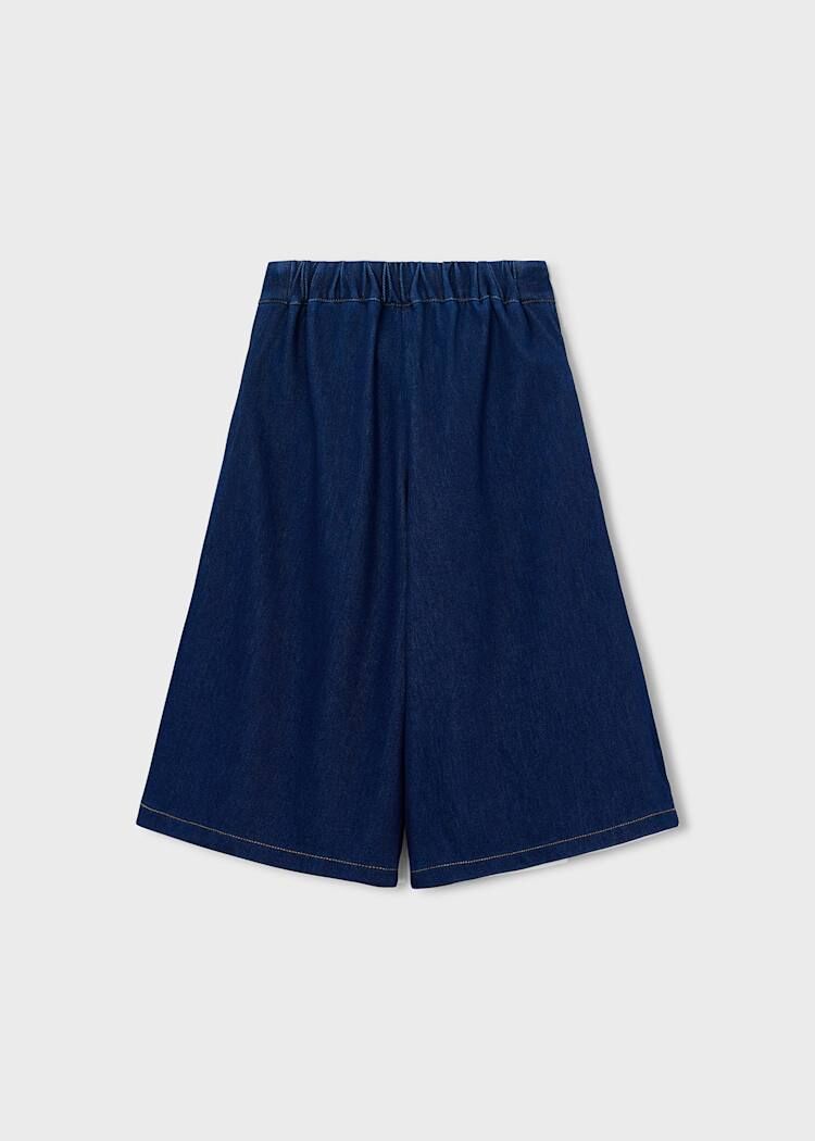 Mayoral Kız Çocuk Lacivert Denim Culotte Pantolon