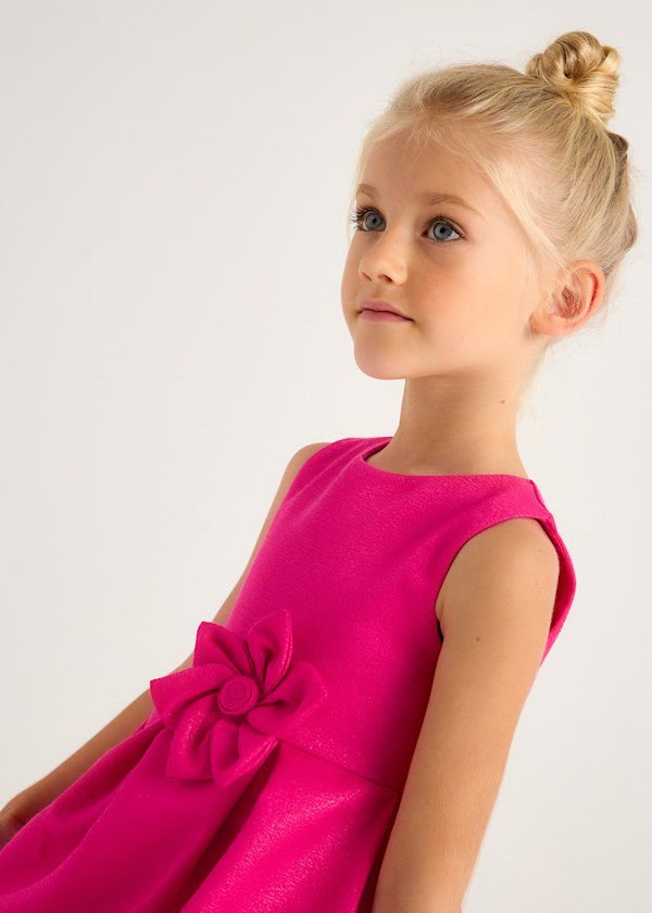 BELİ ÇİÇEKLİ SİMLİ ELBİSE