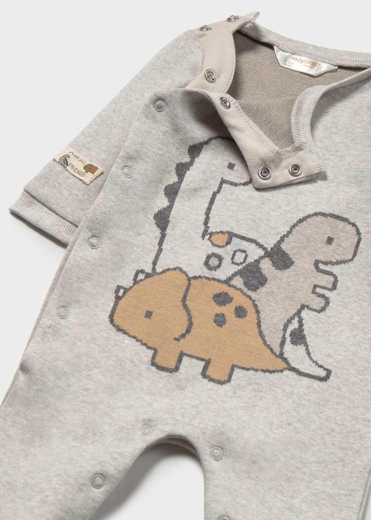 Mayoral Erkek Bebek Dinozor Desenli Patikli Tulum