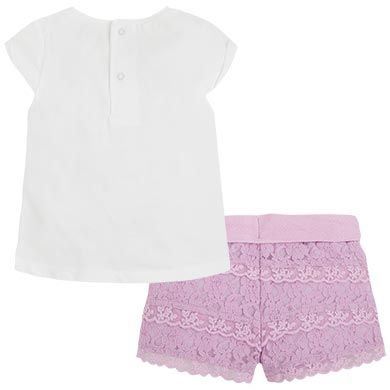 DANTEL ŞORTLU SET