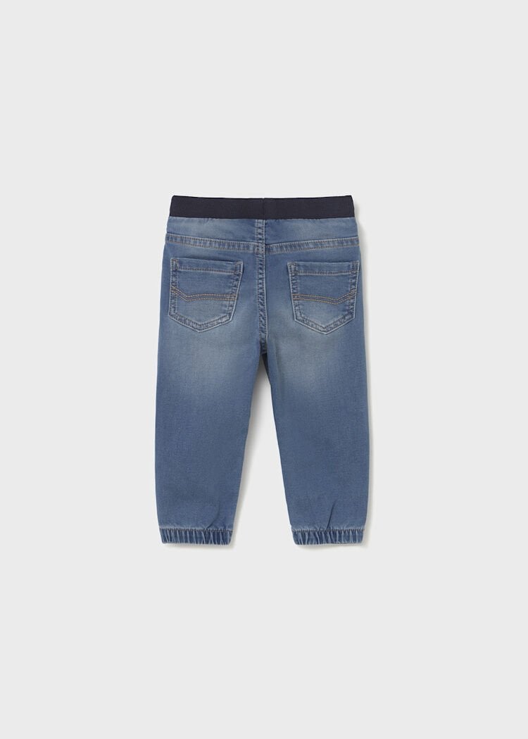 Mayoral Erkek Bebek Lastik Paçalı Jean Pantolon – Mavi