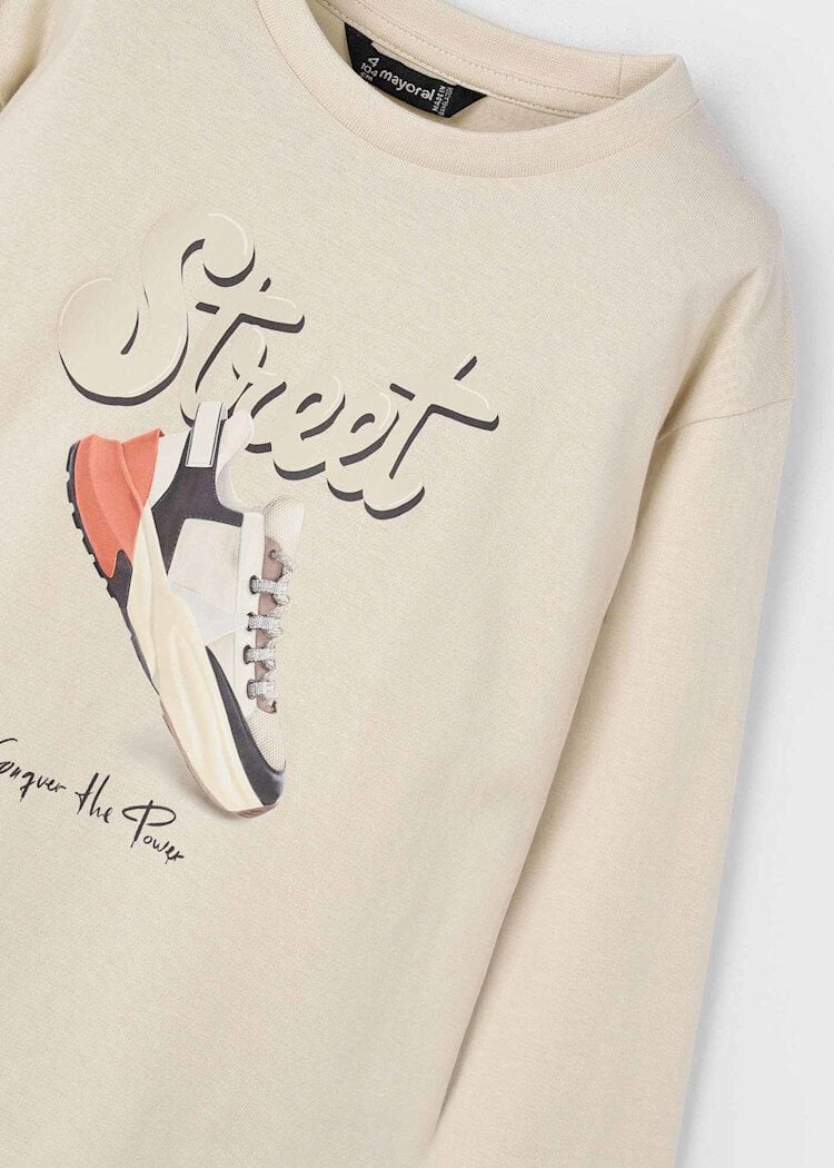Mayoral Erkek Çocuk Sneaker Baskılı Uzun Kollu Tişört